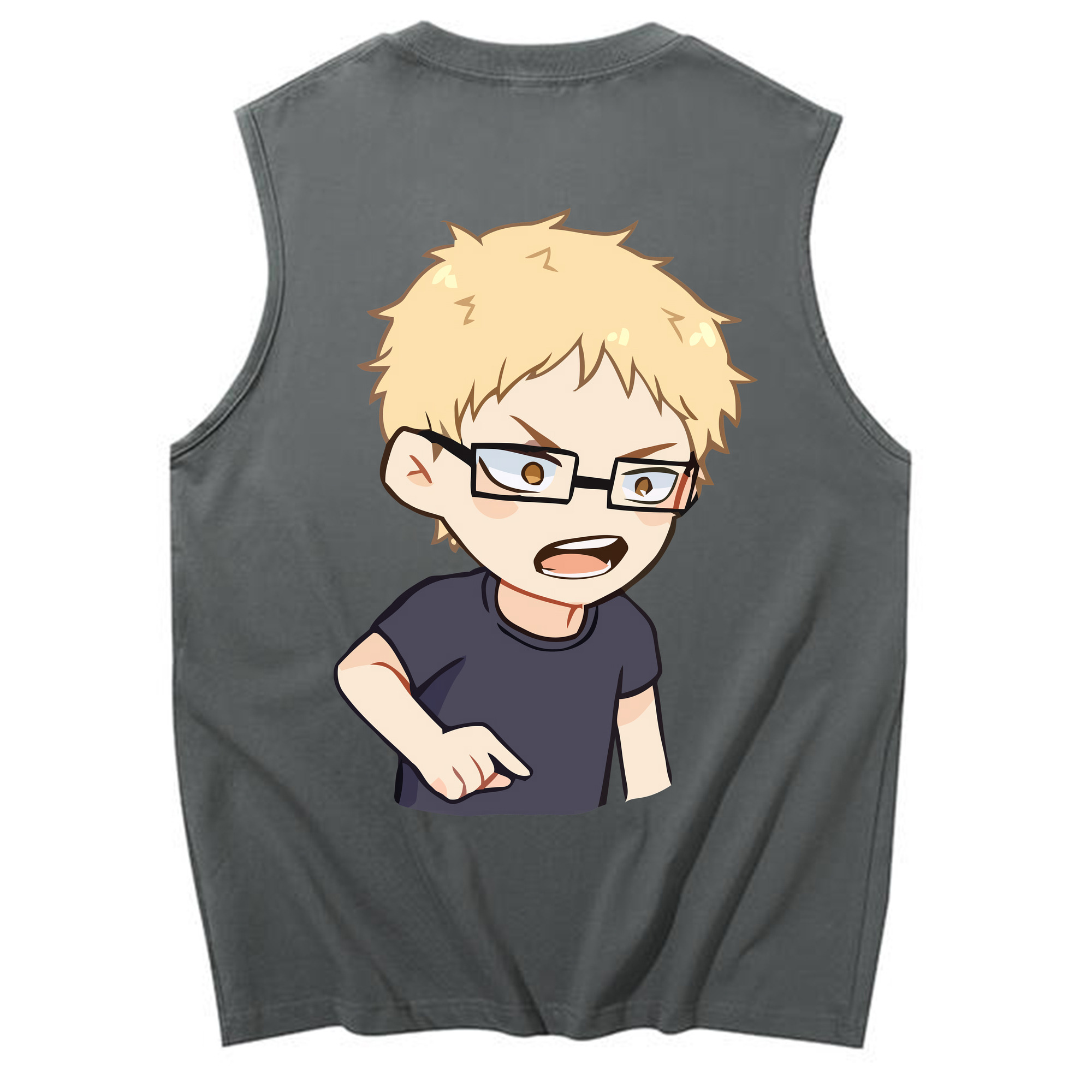 （画像用） ハイキュー!! Haikyu!! コットン100％タンクトップ（背面プリント）